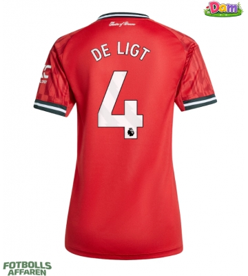 Manchester United Matthijs de Ligt #4 Hemmatröja Kvinnor 2025-26 Kortärmad